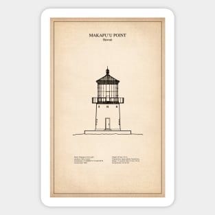 Makapuu Point Lighthouse - Hawaii - SD Sticker